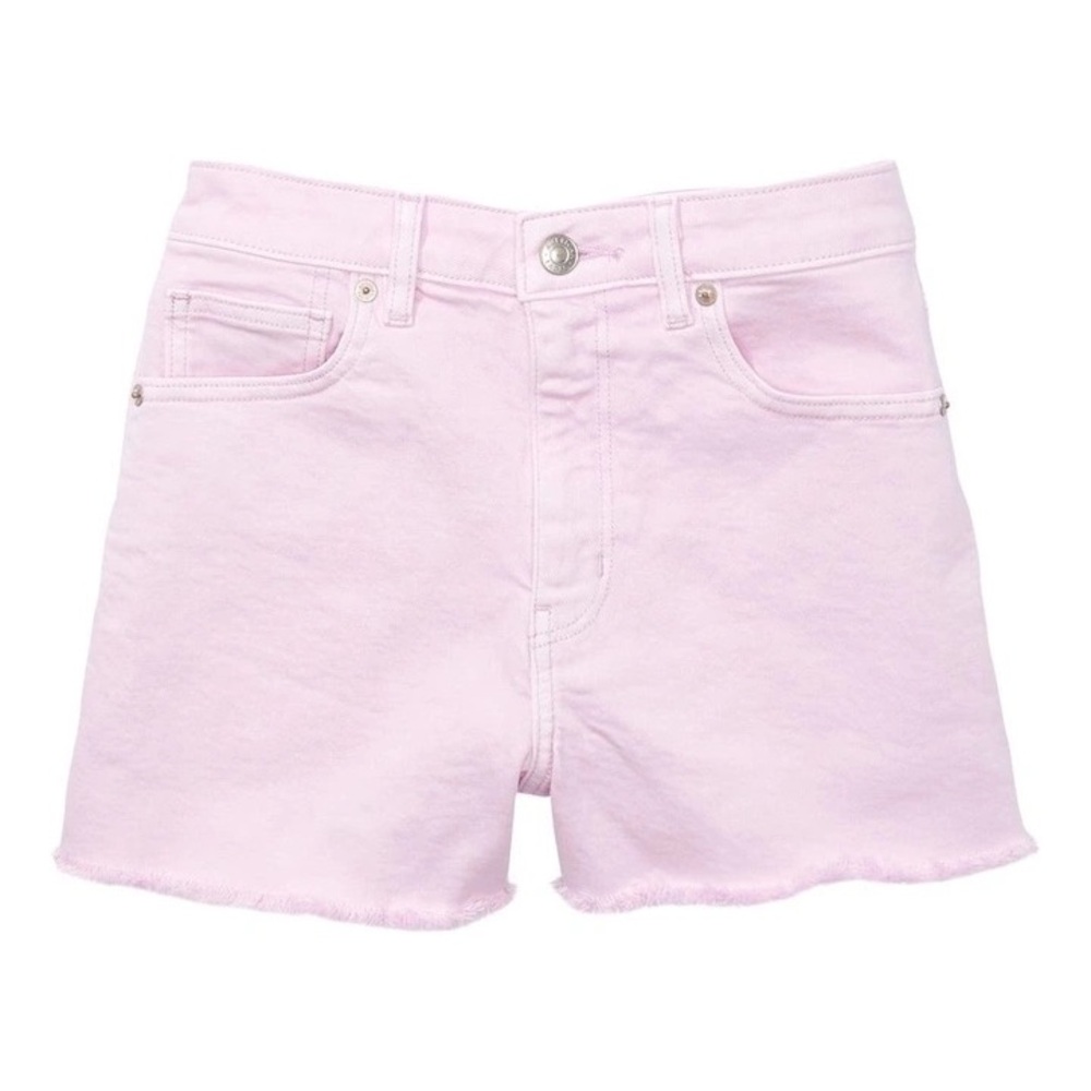American Eagle Outfitters Stretch Twill Mom Shorts in Lavender Size 2